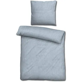 Sleezzz® Musselin Bettwäsche blau 135 x 200 cm + 80 x 80 cm