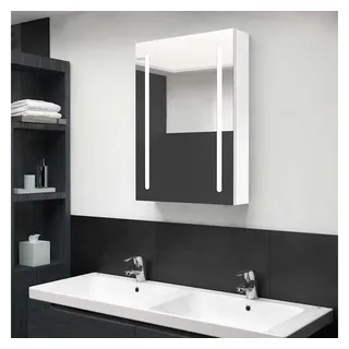 vidaXL LED-Spiegelschrank 50 cm weiß