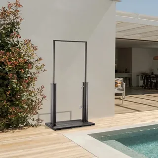 Home Deluxe Solardusche PAROS Anthrazit 110 x 76 x 219 cm