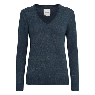 Oxmo Strickfleece-Pullover Blau XS