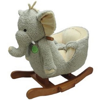 Sweety-Toys Schaukeltier SWEETY TOYS 3624 Schaukeltier Elefant Nellie hochwertig Schaukelstuhl grau