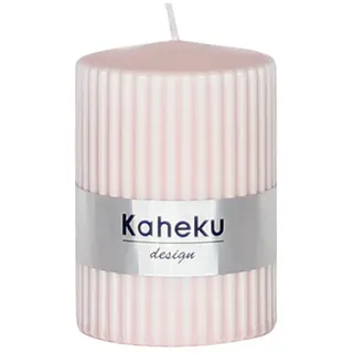 Kaheku Stumpenkerze Kaheku Rillenkerze, Powder Hellrosa, Ø 5,8 cm, 1173000046 (1-tlg)