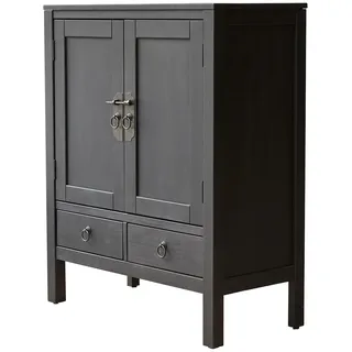 Tikamoon Sideboard 100 cm Schwarz