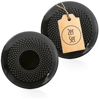 Lumaland Dessertteller Ø15 cm schwarz 2er Set
