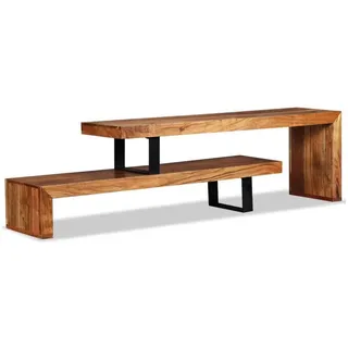 vidaXL TV-Schrank Lowboard 30 x 115 x 2400 cm Braun Massivholz