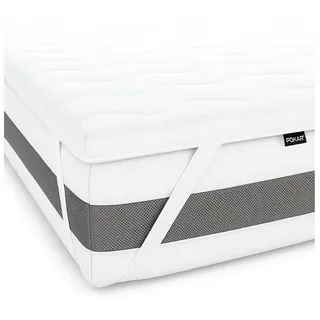 POKAR Matratzentopper 200x200 cm Kaltschaum | 5 cm orthopädischer Topper für Matratzen, Boxspringbetten | atmungsaktive Matratzenauflage, hypoallergen & waschbar bis 60 °C | für besseren Schlafkomfort
