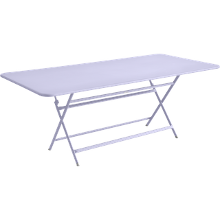 Fermob CARACTÈRE Tisch aus Stahlblech - Marshmallow - Aluminium/Aluminium - 90