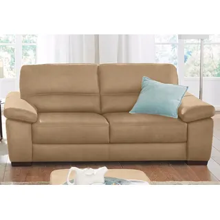 Calia Italia Couch Mikrofaser 2-Sitzer Beige