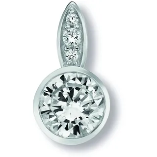 Kettenanhänger ONE ELEMENT "Zirkonia Anhänger aus 925 Silber", silber, Schmuckanhänger, Damen, mit Zirkonia, Silber 925 (Sterlingsilber), Kettenanhänger, Kleines Statement – persönlich, stilvoll, alltagstauglich