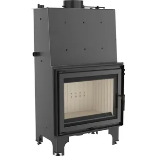 Kratki AQUARIO A 18 kW Stahl Schwarz/Abdeckplatte Glas