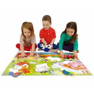 JUMBO Spiele Großes Bodenpuzzle - Dinosaurier