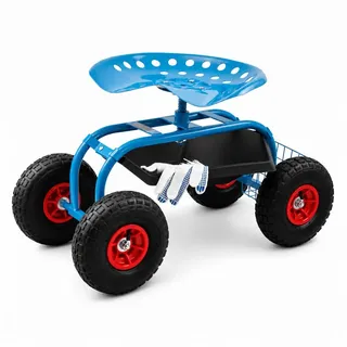 Bituxx Hocker Bituxx Garten Rollhocker (MS-19197) blau