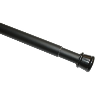 Scheibenstange Spannstange Ø 23/26 mm, GARDINIA, ausdrehbar, ohne Bohren, geklemmt, Aluminium, vielseitig einsetzbar schwarz 60 cm - 100 cm