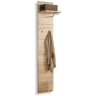 FORTE COMBINO Spezial Kleiderpaneel 40, modernes Wohnzimmerregal, Wandregal, Holzwerkstoff, Sonoma Eiche Holzdekor, 40 cm breit x 192 cm hoch x 31,2 cm tief
