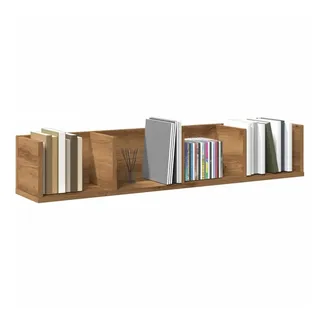 vidaXL CD-Wandregal 100 x 18 x 18 cm Braun