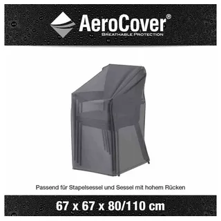 AeroCover Stapelstuhlhülle 67 x 67 x 80/110 cm Anthrazit