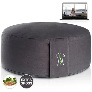 BACKLAxx® Meditationskissen rund Ø35cm Grau 1 St