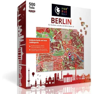 PuzzleMap - Berlin Stadtplan [500 Teile] (Neu differenzbesteuert)