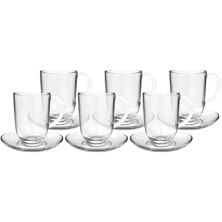 LEONARDO Latte Macchiato Tasse 0,38 l Transparent 12 St.