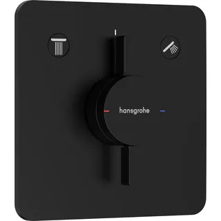 Hansgrohe DuoTurn Q Einhandwannenmischer Schwarz Matt