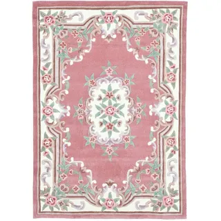 THEKO Ming Handtuftteppich 60 x 90 cm Rosa/Pink