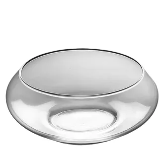 Fischglas Aus Glas - Glaschale Vase | Großer Hydrokultur-Blumentopf | Hydroponik Blumentopf | Flache, Runde, Breite Pflanzenschale Für Zuhause, Fische, Innenbereich, Bonsai, Blumen, Sukkulenten, Hochz