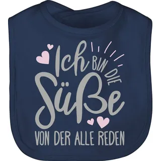 Shirtracer - Baby Lätzchen - Sprüche - Ich bin die Süße von der alle reden - Einheitsgröße
