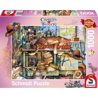 Schmidt Spiele 59992 - Charles Wysocki. Remington, der Gärtner, 1000 Teile