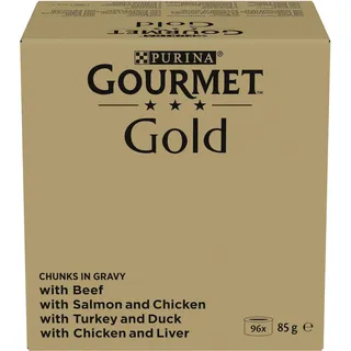 Purina Gourmet Perle Еrlesene Streifen in Gelee Sorten-Mix 96 x 85 g