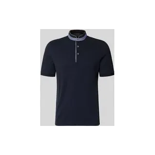 Regular Fit Poloshirt mit Stehkragen und Logo-Stitching, Marine, $listsize[$i].replace('"','"')