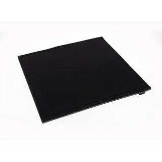 voigtdesign Filz-Sitzauflage - Stuhlauflage - Sitzkissen - Stuhlkissen - Auflage - quadratisch - bi-Color - 2-lagig (35 x 35 cm, 140 schwarz)