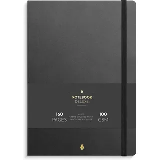Burde Publishing AB Notizbuch Deluxe B5 schwarz liniert