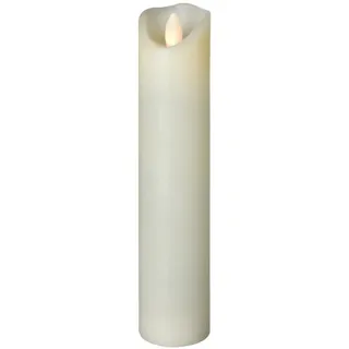 SOMPEX LED Wachskerze SHINE schmal | elfenbein | frost | D: 5cm H: 22,5cm | fern...