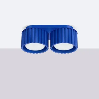 Sollux AURA 2 2xGx53 blau Aluminium 10x21 cm