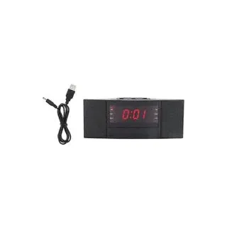 Digitales Am/fm-radiowecker-display Mit Led-anzeige, Summer, Schlummerfunktion, Sleep-timer Und Usb-ladefunktion. – Crezuo