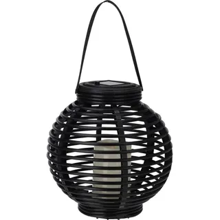 PROGARDEN Laterne Solar Ø 21,3 cm 1er Set schwarz