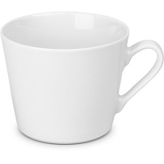 Gerlach Modern Kaffeebecher 6er Set Tassen Aus Porzellan Für 6 Personen Tasse Für Kaffee Tee Kaffeetassen Teetassen Porzellantassen Weiss 250ml