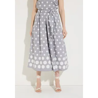 More & More Maxirock Damen Gepunktet Grau 42