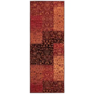 OTTO home Bennet Kurzflorteppich 70 x 230 cm Braun/Orange