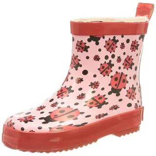 Playshoes Halbschaft-Gummistiefel Käfer Rosa 22