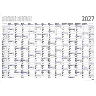 2027 ADINA Plakatkalender Wandkalender A0 119x84cm Lieferung: gefaltet