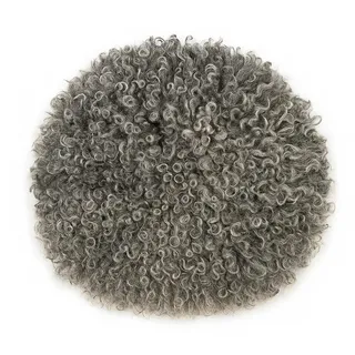Provellus Sitzkissen, Grau, Fell, 40x40 cm, Wohntextilien, Kissen, Sitzkissen