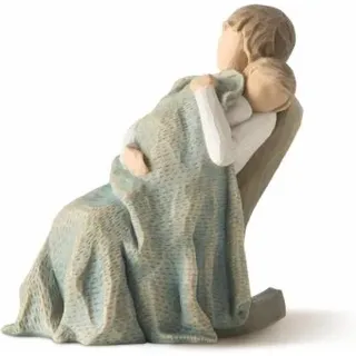 Enesco Willow Tree The Quilt Von Liebe Umhüllt Figur 26250 Neue Anfänge Baby Geschenk Eltern Kind Handbemalte Harzfigur Holz Optik Susan Lordi