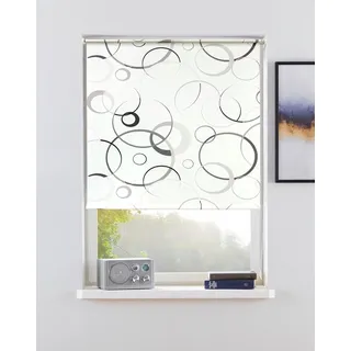 Bruno Banani Seitenzugrollo MAZE 30 x 150 cm grau