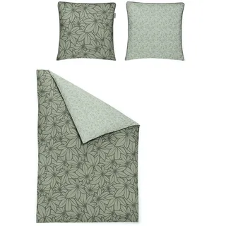 Irisette Mako-Satin Bettwäsche Glamour 8504 grün 1 Bettbezug 135 x 200 cm + 1 Kissenbezug 80 x 80 cm
