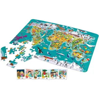 HaPe "2-in-1-Weltreise" Puzzle und Spiel / 105 Teile