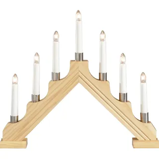 Konstsmide Schwibbogen Lichterbogen Natur mit Metalldekoringen