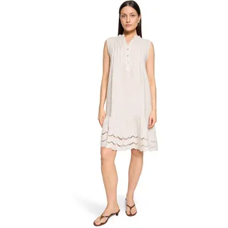 Cartoon Druckkleid Damen mit Stickerei Beige 36