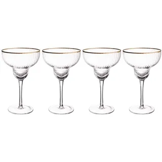 Butlers Cosmopolitanglas GOLDEN TWENTIES 4er-Set in Durchsichtig | Gr.: onesize