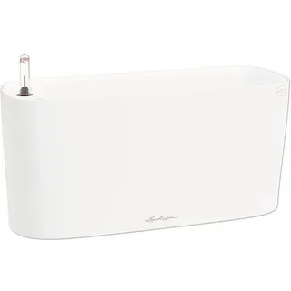 Blumenkasten Lechuza Delta 10 Kunststoff matt 30 x 11 x 13 cm weiß inkl. Erdbewä